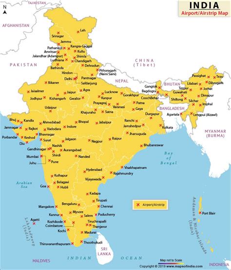 India tourist map tourist places in india india tourist places map ...