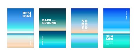 creative summer season background collection 24384877 Vector Art at ...