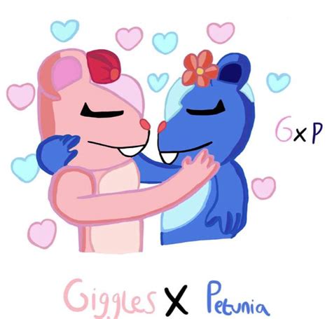 Giggles X Petunia (Gigtunia) 💖💙 | Happy Tree Friends Amino