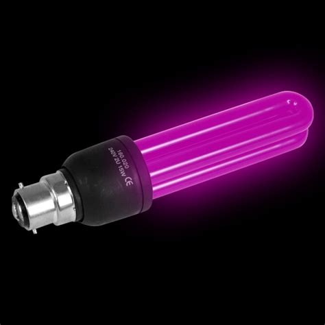 UV Neon Black Light Bulb - Bayonet BC/B22