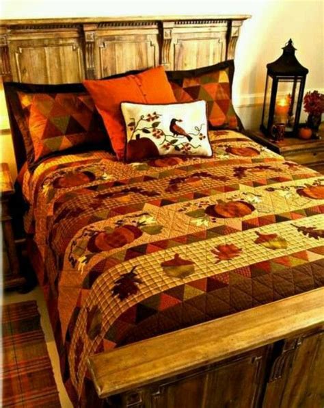 Pin by Devona Sayler on Quilt - Ideas | Row quilt, Fall quilts, Fall bedding sets