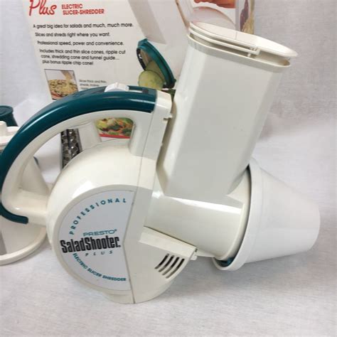 Presto Professional Salad Shooter Plus Electric Slicer Shredder 02972 Bonus - Food Processors