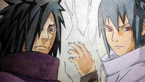 Madara and Sasuke by IdusMartius on DeviantArt