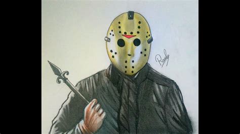 Jason Voorhees Mask Drawing at PaintingValley.com | Explore collection ...