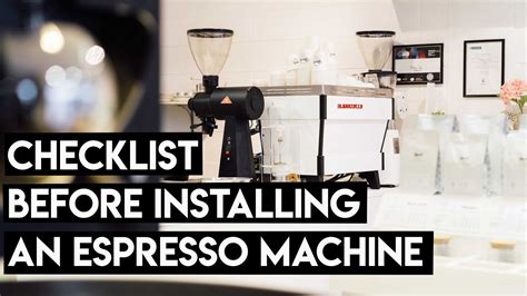 Pre-Installation Checklist For Commercial Espresso Machines - YouTube