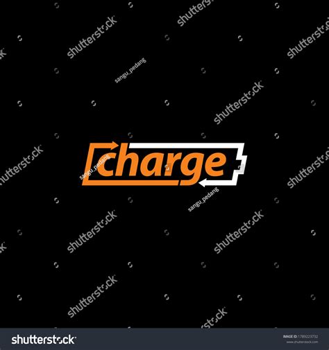 Charge Logo Design Vector Illustration Template Stock Vector (Royalty ...