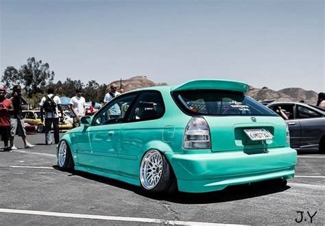 Stanced Cars | Honda civic hatchback, Jdm honda, Honda civic