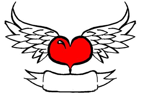 Heart with Wings by TheWannabeTatto on DeviantArt