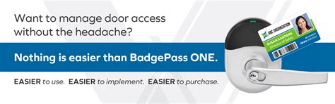 BADGEPASS ONE ACCESS CONTROL - Diamond Business Services