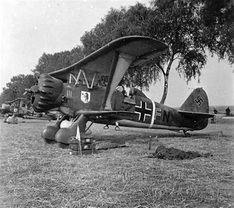 Henschel Hs 123 code L2+FN of LG2 1939 Poland | World War Photos