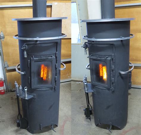 DIY Vertical Wood Stove | Wood stove, Diy wood stove, Wood