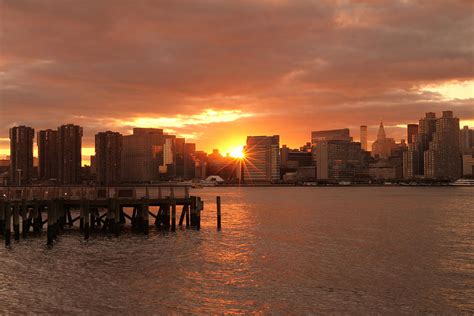 Manhattan Skyline Sunset Photograph by Estelita Asehan - Fine Art America