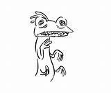 Henry J Waternoose Coloring Page Sketch Coloring sketch template