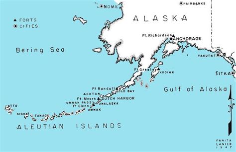 aleutian chain | ... maps and the furthermost aleutian anchorage ...