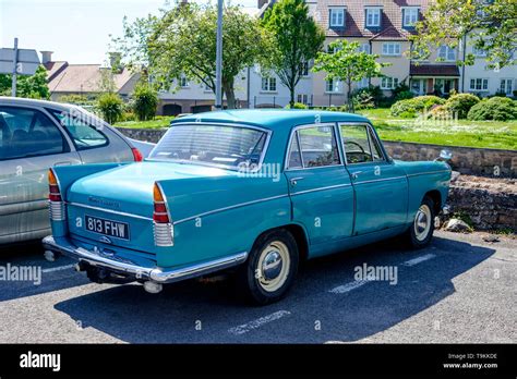 A Blue 1959 Austin Cambridge Stock Photo - Alamy