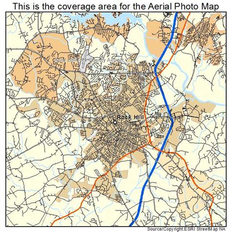 Aerial Photography Map of Rock Hill, SC South Carolina