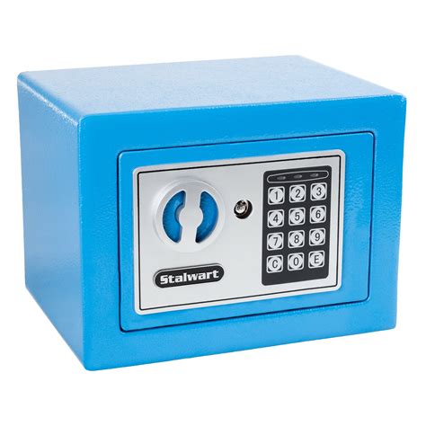 Digital Security Safe Box for Valuables - Compact Steel Lock Box with ...