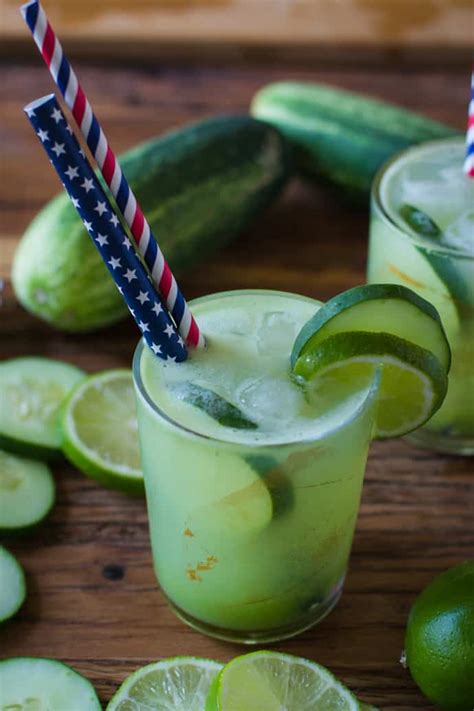 Cucumber Lime Tequila Cocktail | Food with Feeling