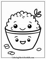Rice Coloring Pages Free Printables  Coloring Sheets For Kids sketch template