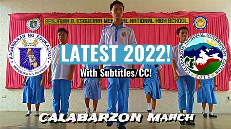 BBEMNHS - CALABARZON MARCH DANCE (WITH SUBTITLES/CC!) - YouTube