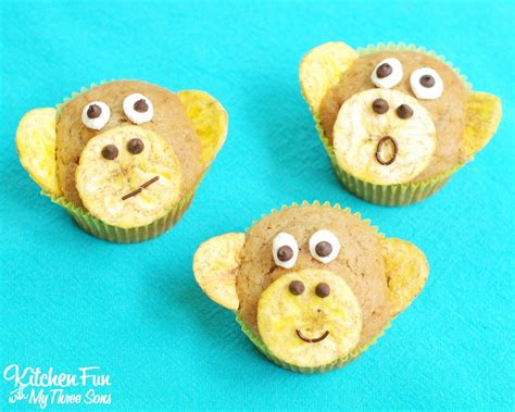 Banana Nut Monkey Muffins for Kids! | Banana nut, Monkey and banana ...