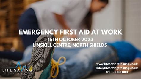 Emergency First Aid at Work Qualification, Linskill Centre, North Shields, October 16 2023 ...