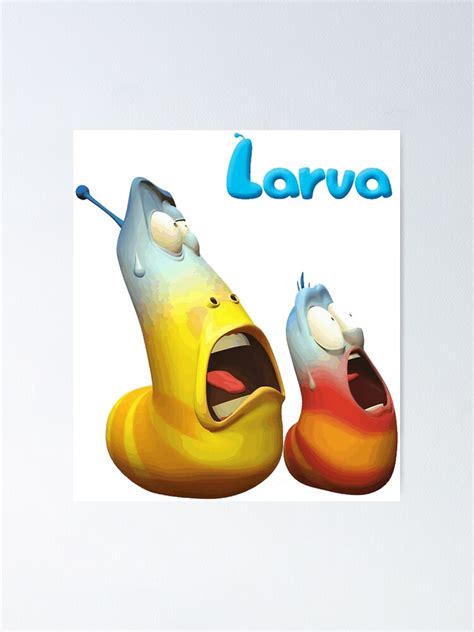 "Larva cartoon" Poster for Sale by Jackartd | Redbubble