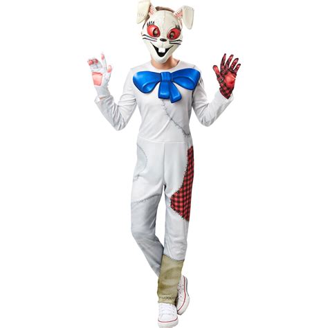 Girls Officially Licensed FNAF Vanny Halloween Costume M, White and Red ...