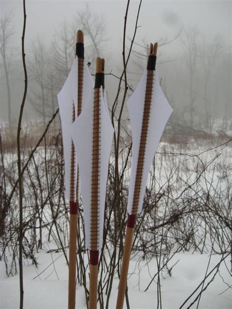 Items similar to Traditional wood archery arrow, Medieval Style archery arrow, 55-60lb, Hunting ...