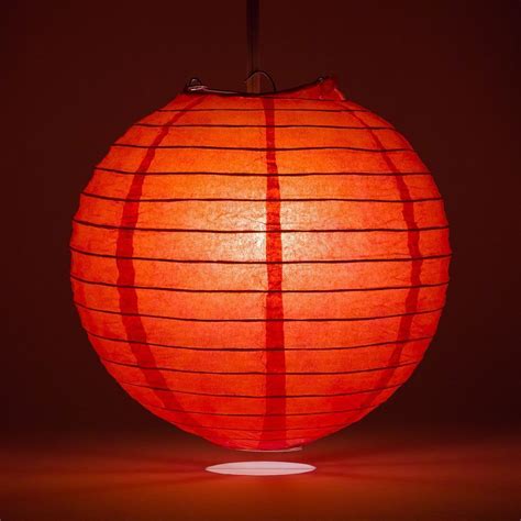 30 Inch Red Jumbo Round Paper Lantern, Even Ribbing, Hanging Decoration on Sale Now! | Chinese ...