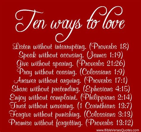 Top Ten way to Love others - Inspiring Bible Love Verses Images