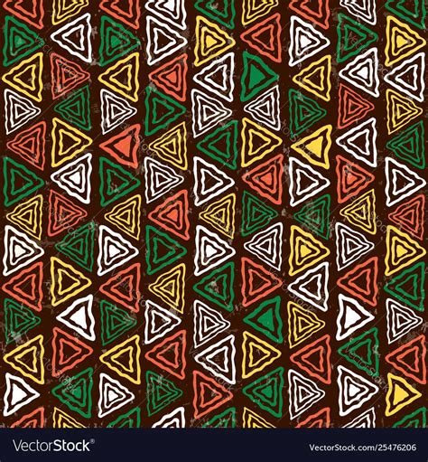 Abstract african art tribal seamless pattern Vector Image , #AFF, #art, #tribal, #Abstract, # ...