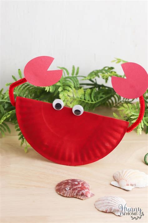 Rocking Paper Plate Crab Craft That's Easy Enough for Kids of Any Age