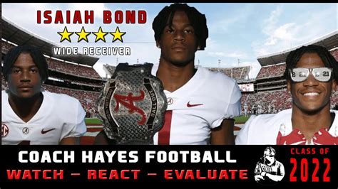 4⭐WR Isaiah Bond Highlights | Alabama lands one of the fastest players ...