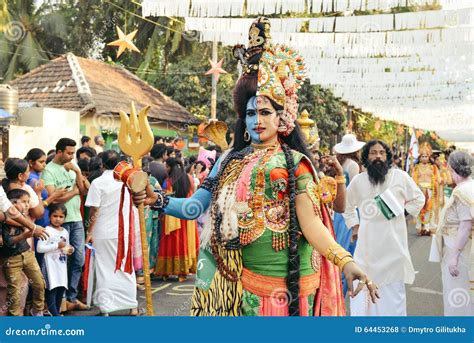 Traditional Dance during New Year Carnival in Fort Kochi Editorial Stock Photo - Image of ...