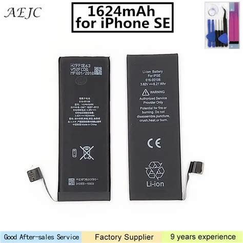 1624mAh For iPhone SE Battery Replacement For iPhone 5SE Li ion ...