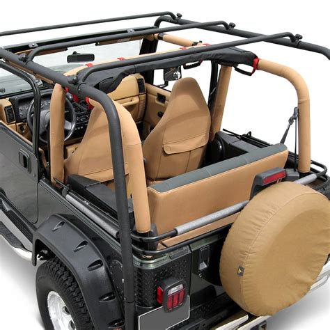 TrailFX® - Jeep Wrangler 1997-2003 Black Roof Rack