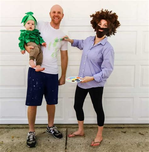 How to Make a Family Bob Ross Costume - SESO OPEN