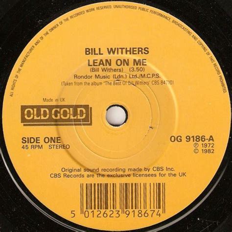 Bill Withers - Lean On Me (Vinyl) | Discogs