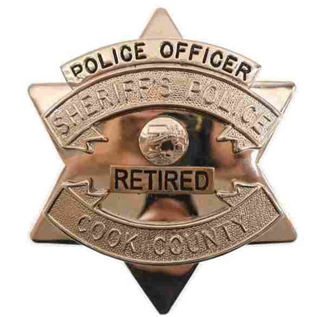 Cook County Sheriff's Police Retired Officer Badge - Jan 10, 2020 ...