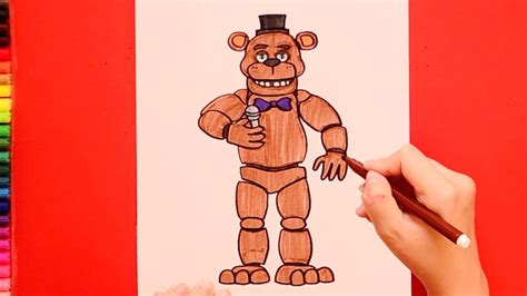 How to draw Freddy Fazbear - Five Nights at Freddy's #art #artforall #arttutorial #easydrawing ...