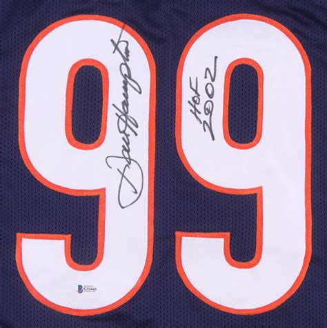 Dan Hampton Signed Jersey Inscribed "HOF 2002" (Beckett COA) | Pristine ...