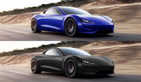 Two more Roadster color request renders. "Midnight Blue" and "Piano ...