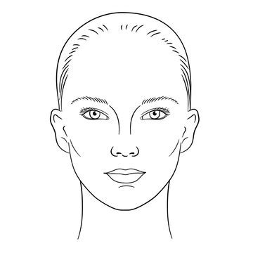 Face Outline Drawing Woman - Mundopiagarcia