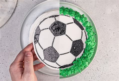 How to make a DIY soccer ball ice cream cake