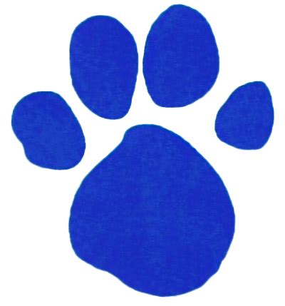 Blue Clues Pawprint - ClipArt Best