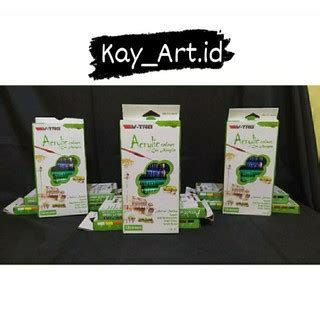 Jual Alat lukis peralatan lukis Cat Acrylic Colour V-Tro 12 colour 1 set | Shopee Indonesia