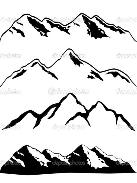 Mountain peaks — Stock Vector © Pinar Caglayan #5984761 | Mountain ...