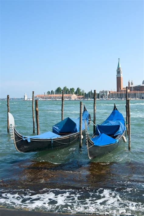 Gondola Boats in Venice Harbor Stock Photo - Image of pair, europe: 5707170