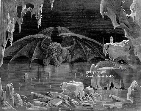 Satan/Lucifer in the 9th circle of hell. Illustr. to Divina Comedia... News Photo - Getty Images